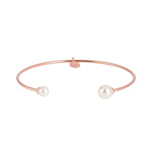 10pcsset Moda elegante brilhante ouro rosa aberto pulseira de contas para mulheres pulseira de pérola tendência jóias2860512