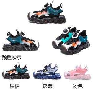 Xinbosi/2316, новые весенние детские сандалии Baotou с вращающимися пуговицами, уличная пляжная обувь, дышащая мужская и женская обувь
