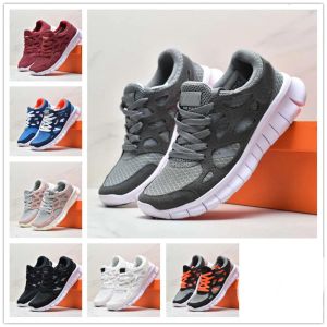 Run 2 Ücretsiz Erkek Trainers Üçlü Black Beyaz Kırmızı Yarışçı Kadın Spor Spor ayakkabıları Çıplak Ayak Fotoğraf Mavi Turuncu Yetişkin Koşu Ayakkabıları Zapatos Boyut 36-45