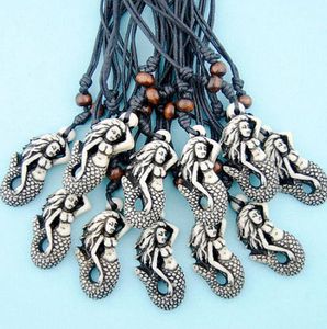 Modeschmuck Ganze 12 Stück Meerjungfrau Anhänger Halskette Meerjungfrau Schuppen Fisch Halsband für Frauen Mädchen Party Schmuck Whoel MN6167425470