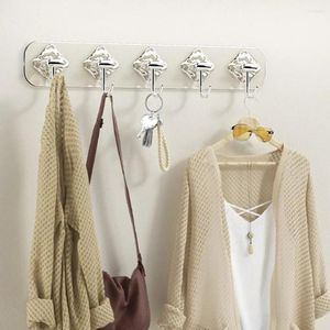 Hooks Waterproof Coat Rack Heavy Duty Wall Hook For Bathroom Kitchen Bedroom Hallway Self-adhesive Bag Holder No Nail