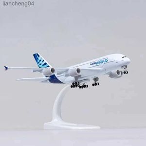 Flygplan Modle 18cm Diecast Metal Alloy Airplane Model Toy för A380 Prototyp Airlines Aircraft Plan med landningsväxlar Toy for Collections