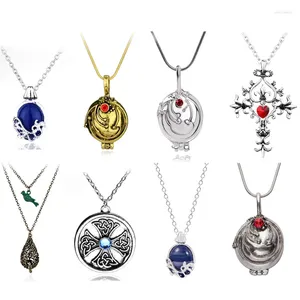 Anhänger Halsketten The Vampire Diaries Halskette Mode Verbena Po Medaillon Schmuck Männer Frauen Weihnachtsfeier Geschenke