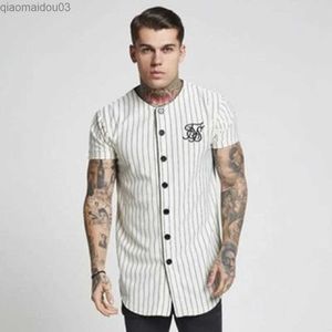 T-shirty męskie europejskie i amerykańskie modne hafty haftowe T-shirt hip-hopowy mody uliczny męskie i damskie koszulka baseballowa krótka ccardiganl2402