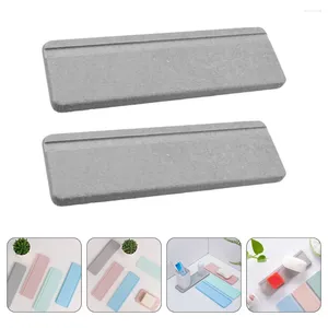 Travesseiro 2 Pcs Wash Mat Earth Soap Holder Quick Dry Bath Almofada antiderrapante para copos de bochechos absorventes