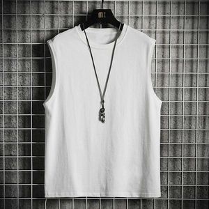 Men's Tank Tops Mens Sleeveless Muscle Tee Solid Blank Tank T Shirt Hot Summer Gym Top Undershirts O-neck Gymclothing Bodybuilding Tank TopsL2402