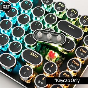 104 шт., универсальные круглые колпачки для клавиш для Cherry MX, механическая клавиатура с подсветкой, дизайн, высококачественный материал PBT 240221