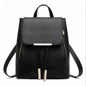 Mode kvinnor ryggsäck Hig Quality Pu Leather Mochila Escolar School Bags For Teenagers Girls Top-Handle Ryggsäckar313Z