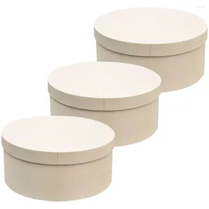 Take Out Containers 3 Pcs Snack Multi-function Bakery Case Boxes Christmas Cookie Wooden Dessert Packing Treat Biscuit