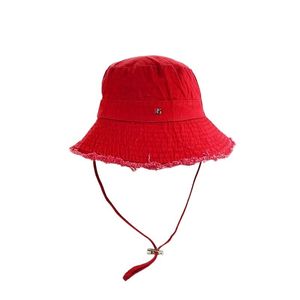 Designer hat for men summer bucket hats solid color le bob trendy seaside soft canvas breathable sunproof leisure casual women designer cap simple hj027