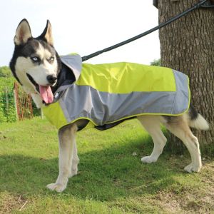 Raincoats Pet Dog Rain Coat Waterproof Jackets andningsbara attackmedium och stor hund regnrock för stora hundar kläder kläder husdjur leveranser