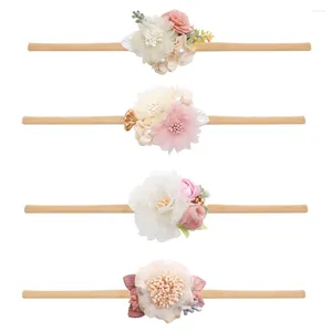 Hair Accessories Sweet Children's Flower Headband Wedding Travel Gift Baby Elastic Nylon Postage Free Products