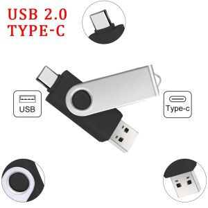 TypeC TypeC Twoinone USB Flash Drive Siyah 64G bilgisayar cep telefonu Dualuse USB Flash Drive Roting Creative USB 2.0 Business Us