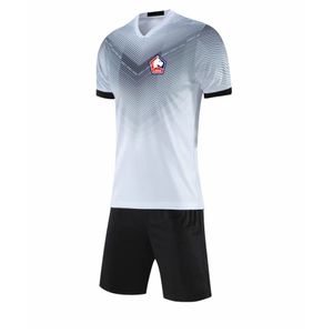 2021 Lille OSC Pantaloncini da allenamento per adulti Set da corsa Abbigliamento sportivo Quick Dry Maglia da calcio per bambini Maglia da calcio da uomo3064