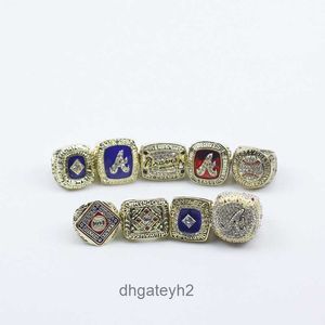 QQ68 Band Rings 2022 Atlanta Warriors MLB Championship Ring 9 Pieces Set H74p