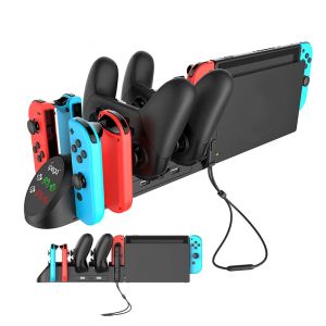 Stands Charging Base Dock for Nintendo Switch Controller for Joy Con Host Charger NS OLED Grip Gamepad DC5V/2A Stand with 2 USB Output