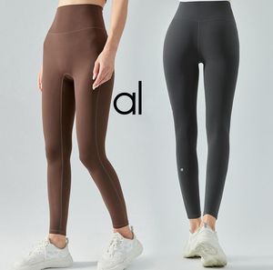 al yoga leggings mulheres nuas cintura alta calças de yoga apertadas levantando quadris ginásio tubarão mulheres correndo esportes exercício apertado calças de fitness esportes senhoras ajuste fino alinhar calças