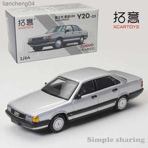 ダイキャストモデルカーXcartoys 1/64 Audi 100（C3Silvery Alloy Diecast Model Car Toy Collection Gift