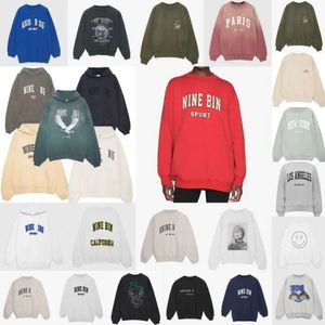 2024 Anime Ny broderstil Kvinnor Annie Desginer Fashion Bomullsbrev Tryck färg Sweatshirt Aniner Bing Hoodie Ninea 685rrr