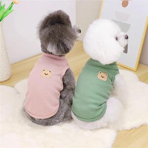 Odzież psa Ropa Perro ubranie Summer Cat Vest Puppy T-shirt Produkty dla zwierząt domowych Schnauder Yorkie Bichon Shirt