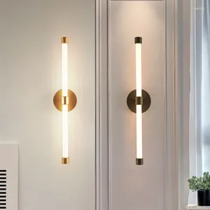 Vägglampa moderna LED -lampor enkla vardagsrum soffa bakgrund interiör sconces sovrum sängen dekorativ belysning fixtur