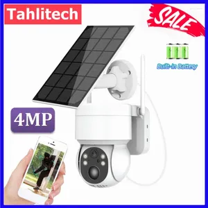 Outdoor Security Camera With Solar Panel WIFI PIR Human Detection Wireless Surveillance PTZ Battery