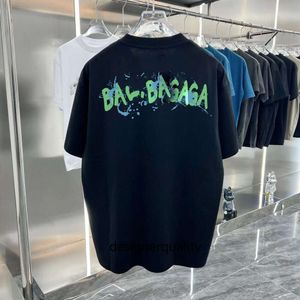 Lüks Tişört Kısa Kollu Tee Mens Tasarımcı T Shirts Bb Yuvarlak Boyun Sweatshirt Erkek Kadınlar 3D Baskı Sokak Giyim Hawaiian T-Shirt Pamuk Polo Gömlek S-5XL