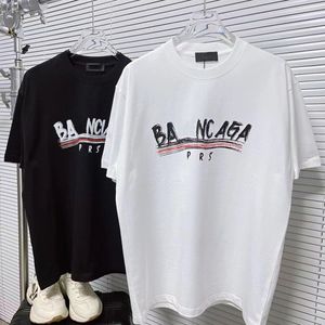 メンズTシャツレインボーフロントレターとバックレターのドゥードルバレンシアシャツの男子と女性のカップルのゆるく多目的な半袖トップS-5XL