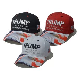 2024 Cappello Trump Berretti da baseball per le elezioni presidenziali americane Mantenere l'americano Grande cappello di nuovo Cappelli sportivi regolabili in cotone C478