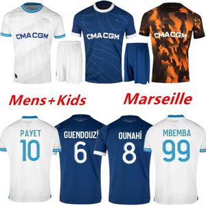 2023 2024 MAILLOT MARSEILLES SOCCER JERSEYYS CUSSANCE GUENDOUZI Alexis Payet Clauss Football Shirts Men Kids Veretout Under Om Olympique Vitinha Fan Player