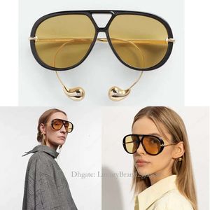 Occhiali da sole per donne di qualità in metallo gambe uniche specchio marchio classico bicchieri di grandi dimensioni overdoor sports fashion designer occhiali da sole scatola originale