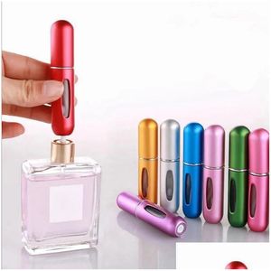 Other Building Supplies 5Ml Per Refill Bottle Portable Mini Refillable Spray Jar Scent Pump Empty Cosmetic Containers Atomizer For Tra Dhe0I