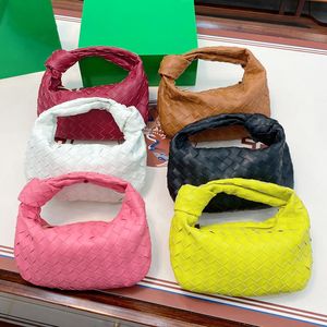 Luxurys çanta jodie debriyaj tasarımcısı çanta gerçek deri örgü çantası moda küçük tote omuz çantaları bayanlar erkek pochette koltuklu crossbody bayan üst kol 10a çanta