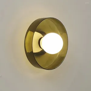 Lampa ścienna nowoczesne szkło e27 sconce sypialnia sypialnia nocna salon dom do domu oprawa oświetlenia indoor Dekoracja kolorowe nordyckie światło