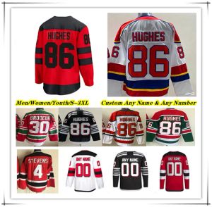 Jack Hughes 2024 Stadyum Serisi Buz Hokey Jersey Jersey Jesper Bratt Tyler Toffoli Dougie Hamilton Erik Haula Nico Hischier Ondrej Palat Timo Meier Scott Stevens Vanecek