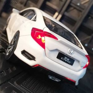 DIECAST MODEL CARS ALOY MODEL CAR 1 32 DIECAST Miniaturowy Honda Civic Sedan Symulacja Metalowa kolekcja pojazdu dla dzieci Prezent dla dzieci chłopcy