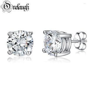 Brincos Onelaugh 925 Sterling Silver Diamond para Mulheres Total 1 0Ct D Cor GRA Mossanite Gem Jóias de Casamento Gift271S