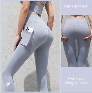 Aloyoga Women Leggings Women Pants Shorts Croped Pants Outfits Lady Sports Ladies Pants tränar Fitness Wear Girls Running Leggings Gym Slim Fit 907