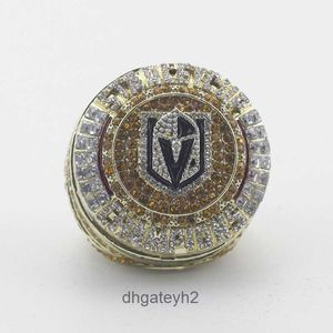 9CQV Banda Anéis 2023 Las Vegas Knights podem fazer colar Flip Design Nhl Ice Hockey Champion Ring Ae23