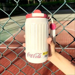 Water Bottles 350ml/450ml Nonoo Cocas Cola Coffee Cup 6-12h Keep And Cold Stainless Steel Upright Trendy Cool Two Tone Thermoses