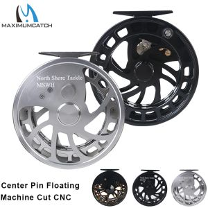 Reels Maximumcatch Center Pin Centerpin Fishing Reel CNC Machine Cut Aluminum 6061T6 Float Fishing Reel