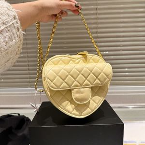 Designer bag love chain shoulder handbag C wallet plaid velvet thread double letter solid color leather bags waist stripe womens lux