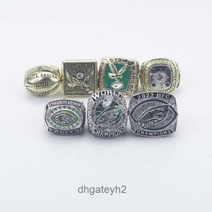 Q2F6 Band Rings 7 Set di anelli del campionato di calcio dei Philadelphia Hawks Jgpk