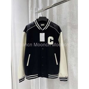 Letter Embroidery Mens Bomber Jacket New Arrival Patchwork High Street Windbreaker Fashion Baseball Uniform Green Men Clothing Letterman Jacket