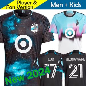 2023 2024 MLS FC Minnesota United Soccer Jerseys Kids Kit Man Mor League 23/24 Football Shirt Home Starry Night Black Away Northern Lights White Reynoso