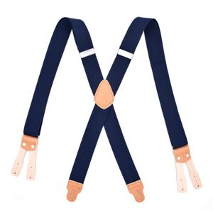 Fashion Classic Adults Braces Suspenders Casual Straps X-Back Shape Mens Trousers Suspensorio Button End Logger Work Suspenders235j