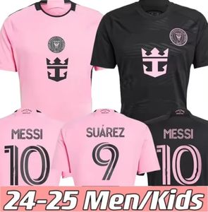 Messis 2024 25 Miami CF Soccer Jerseys Inter Higuain Jean Fray Campana Yedlin Beckham MLS Football Shirt Player Version Kids Sets inters Miamis