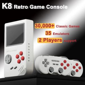 Konsollar Retro Konsol 4K 30000 Klasik Oyunlar 128G Video Oyun Konsolu TV K8 Oyun Çubuğu Çift Denetleyiciler SNES/PSP için El Oyuncusu