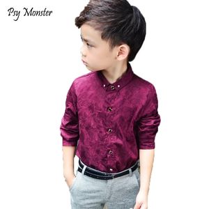 Boys Blouses Dress Shirts boys long sleeve Children Shirt Baby Kids Wedding Clothes Boys Formal Dress Shirts Boys Tops 240219