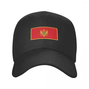 Ballkappen, coole Flagge von Montenegro, Trucker-Mütze für Männer und Frauen, personalisierbar, verstellbar, Unisex, Baseballkappe, Frühling